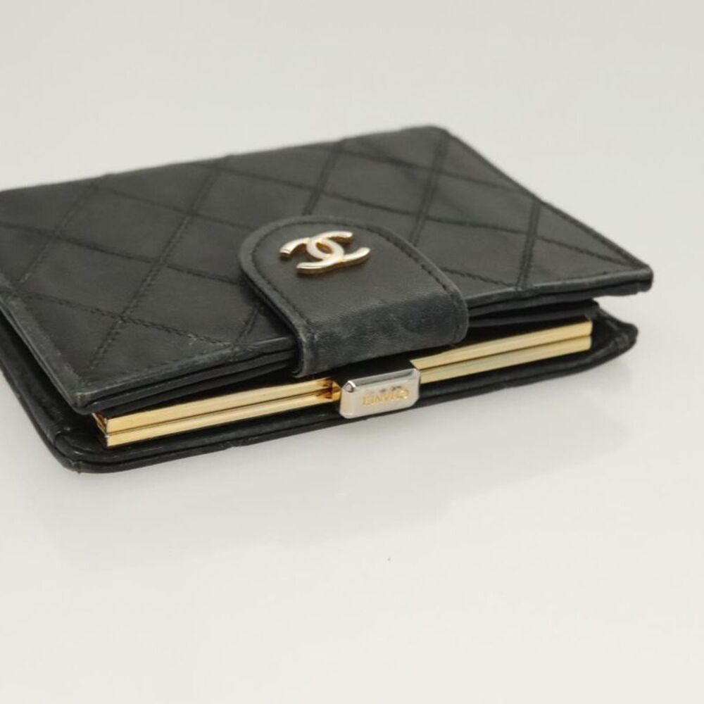 Chanel Coco Mark Black Leather Wallet  (Pre-Owned) - Picture 14 of 16